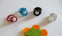 Anillo de Alambre de aluminio con perla