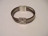 Pulsera Cuero con Entrepieza