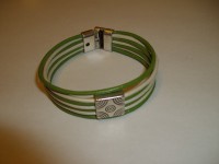 Pulsera de Cuero con Entrepieza  