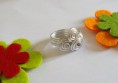 Anillo alambre espirales