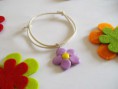 Pulsera de cuero y fimo